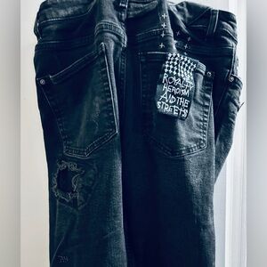 Ksubi black ripped jeans size 32